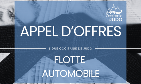 Appel d’offres – Flotte automobile de la Ligue de Judo Occitanie